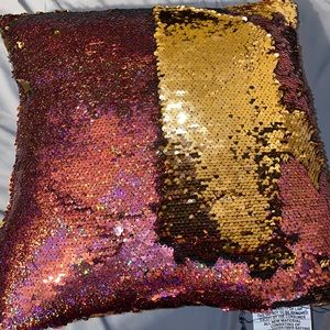 2 way sequin pillow
